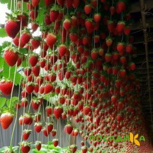 Клубника ампельная Анастасия купить по цене от 370р. в интернет-магазине «Посадика» с доставкой почтой в в Пучеже и по всей России – [изображение №1].